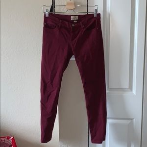 Roxy Maroon Skinny Jeans
